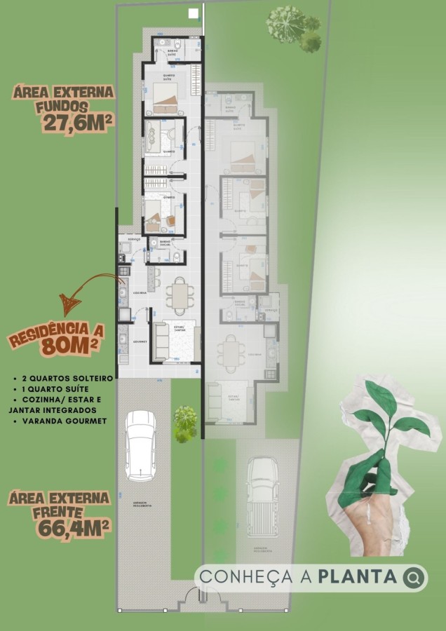 Casa, 3 quartos, 80 m² - Foto 6
