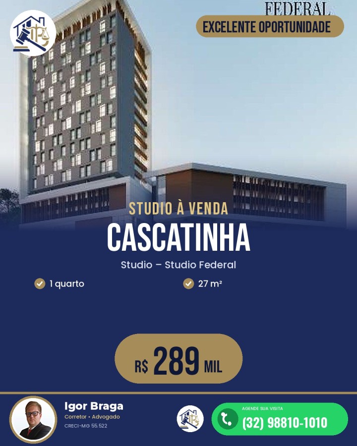 Apartamento, 1 quarto, 27 m² - Foto 1