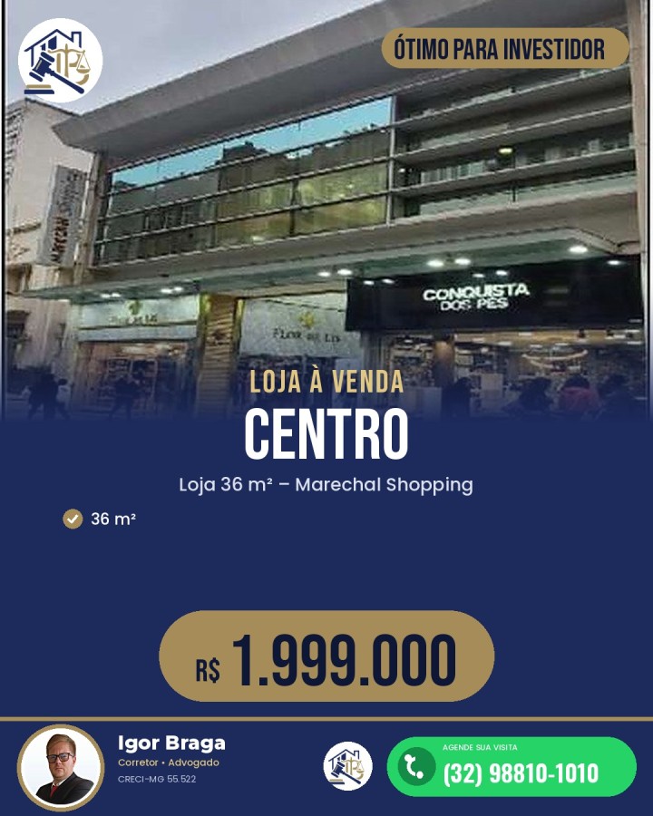 Loja-Salão, 36 m² - Foto 1